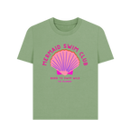 Sage Mermaid Swim Club - Pink Wild Swim Club - Women's T Shirt