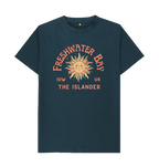 Denim Blue Freshwater Bay - Mens\/Unisex Tshirt - Sunshine and stars - The Islander