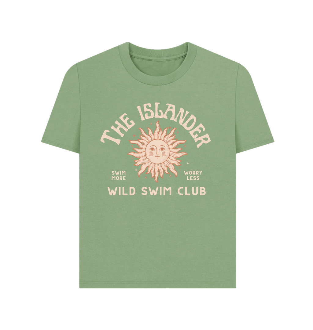 Sage The Islander - Wild Swimming Club - Women's T shirt - Isle of Wight