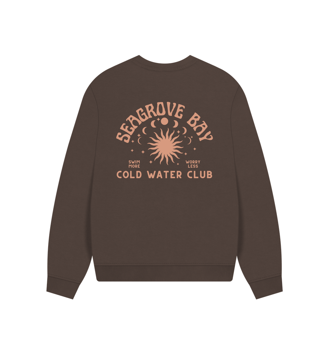 Seagrove Bay - Front and Back Print - Cold Water Club - Women's Oversized Style Sweatshirt