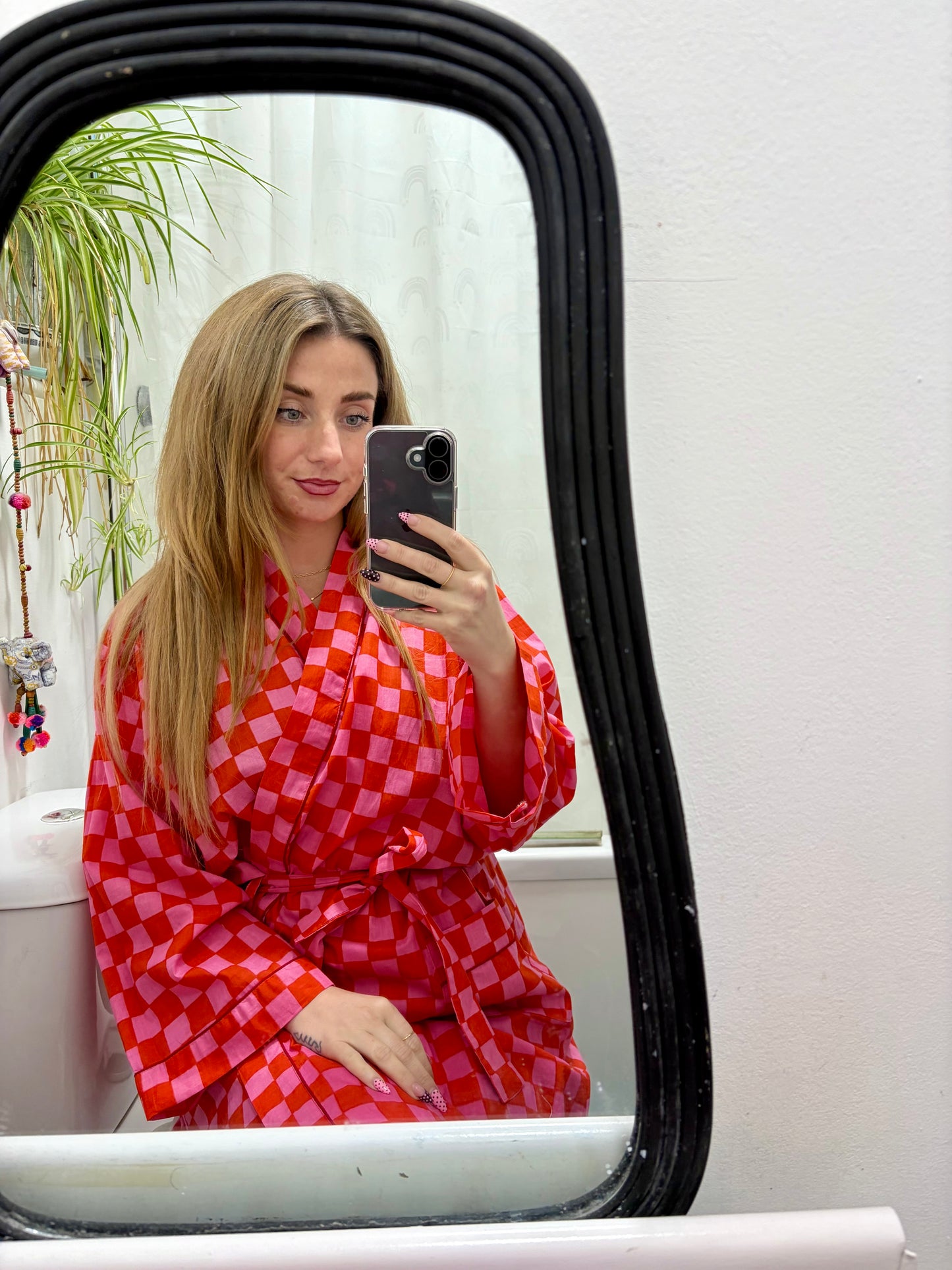 Block Printed Cotton Robe/Kimonos