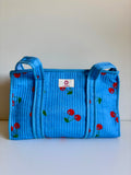Blue Cherry Midi Tote Bag