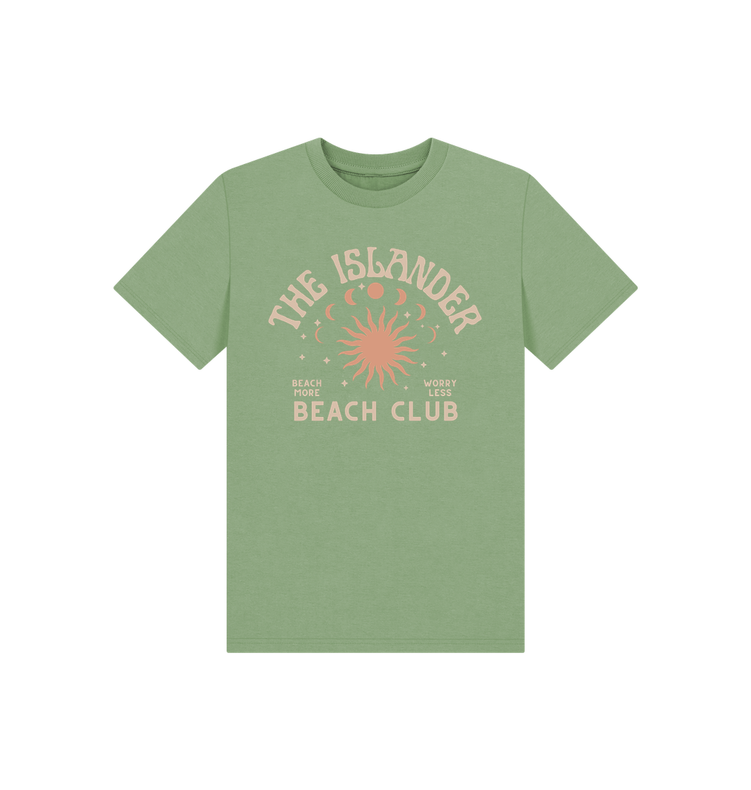 Sage The Islander - Beach Club - Kids T Shirt  - Organic Cotton