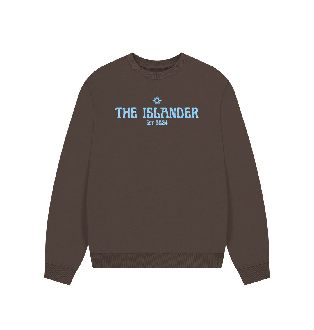 Chocolate Printed Sweater Front