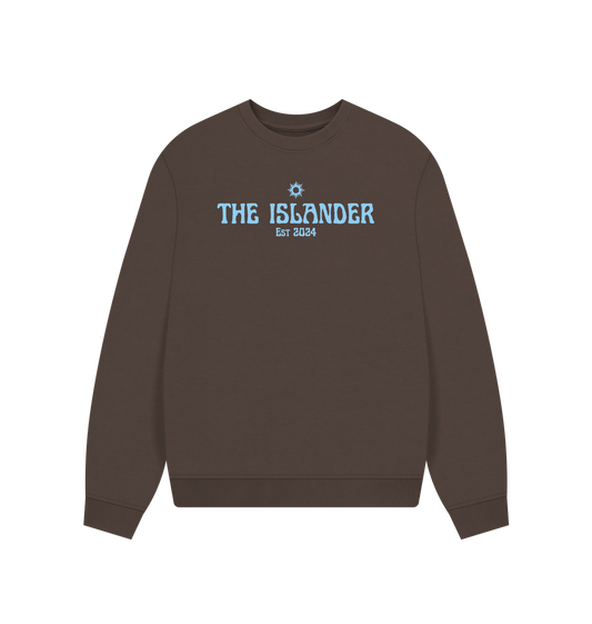 Chocolate Printed Sweater Front