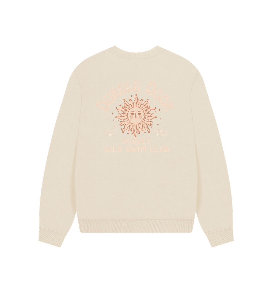 Durdle Door, Dorset - Wild Swim Club - Women's Oversized Style Sweatshirt