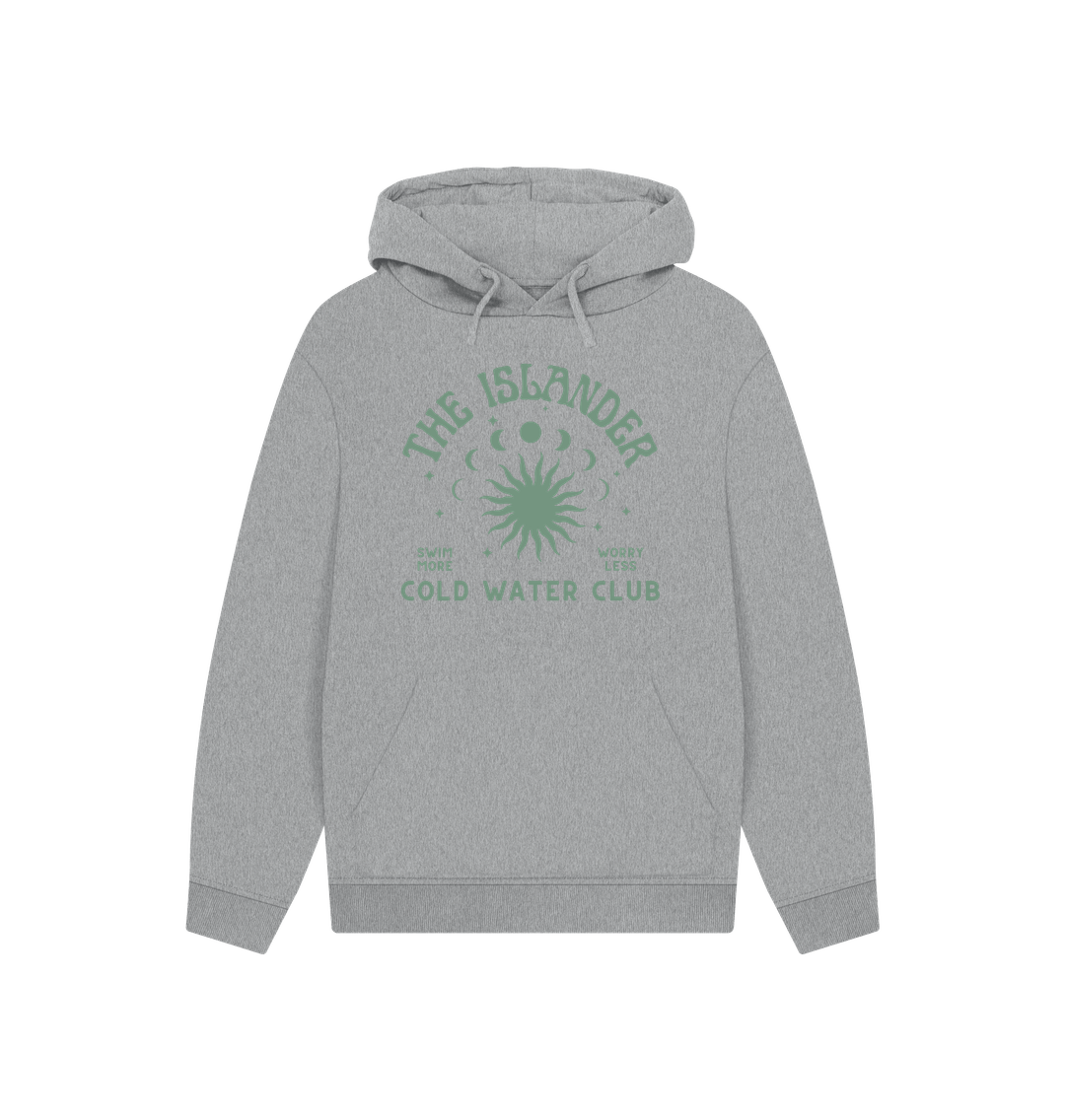 Athletic Grey The Islander - Cold Water Club - Unisex Oversized Fit Hoodie - Organic Cotton