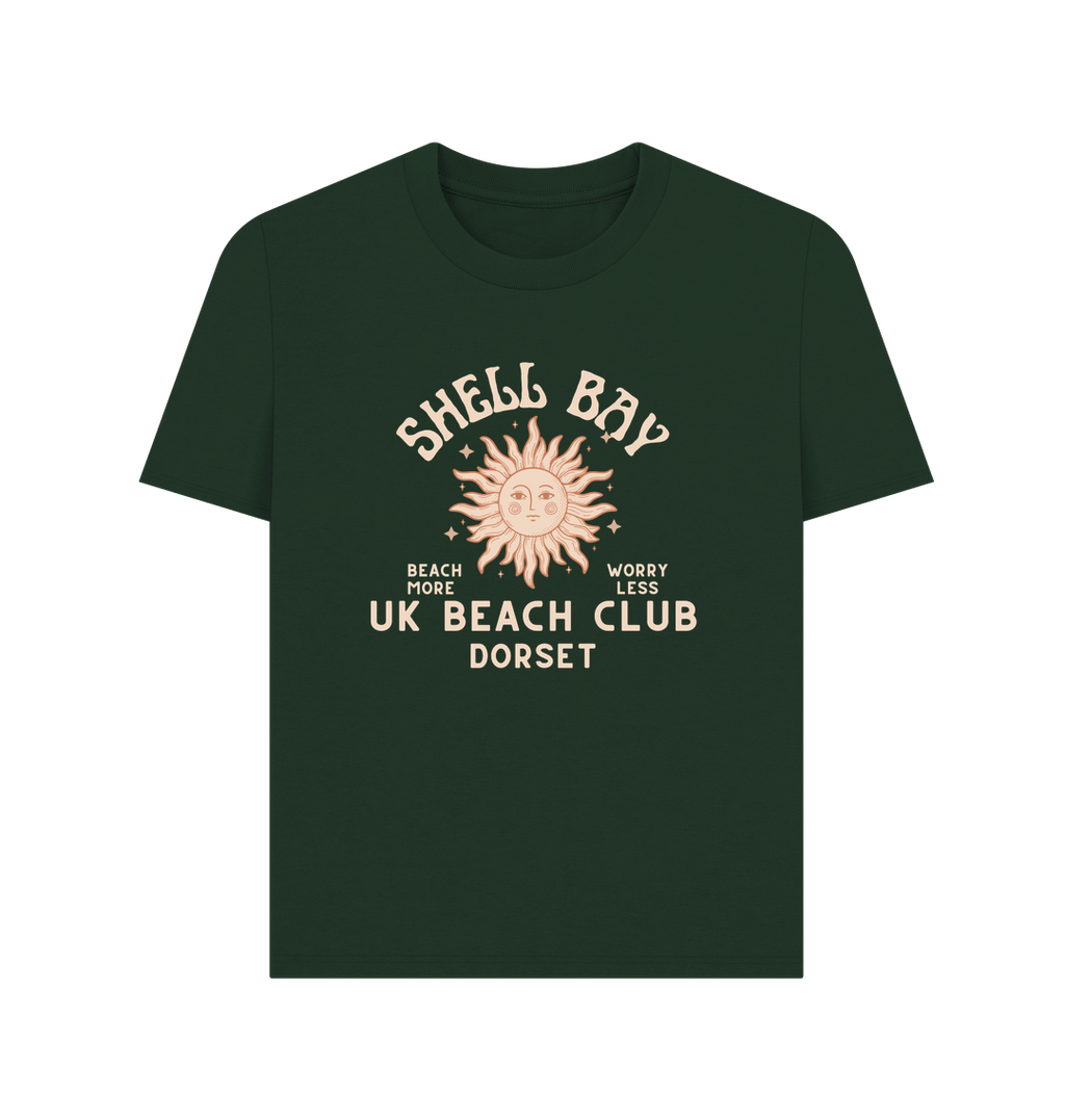 Evergreen Shell Bay - UK Beaches - Dorset - Women's T Shirt