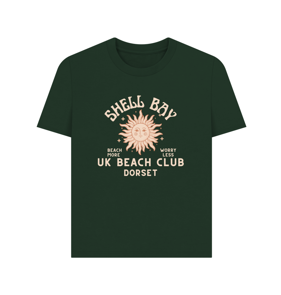 Evergreen Shell Bay - UK Beaches - Dorset - Women's T Shirt