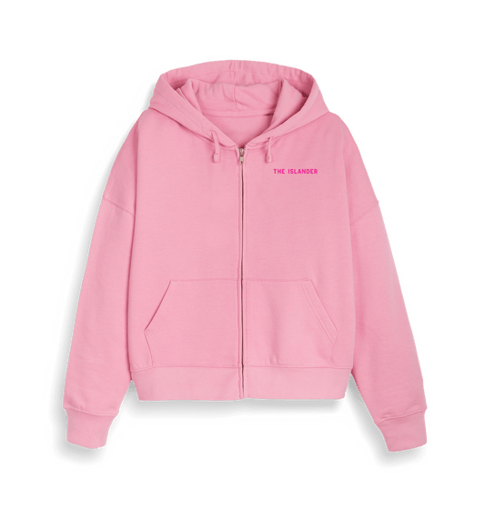 Bubble Pink Mermaid Swim Club - Zip Up Hoodie - Organic Cotton