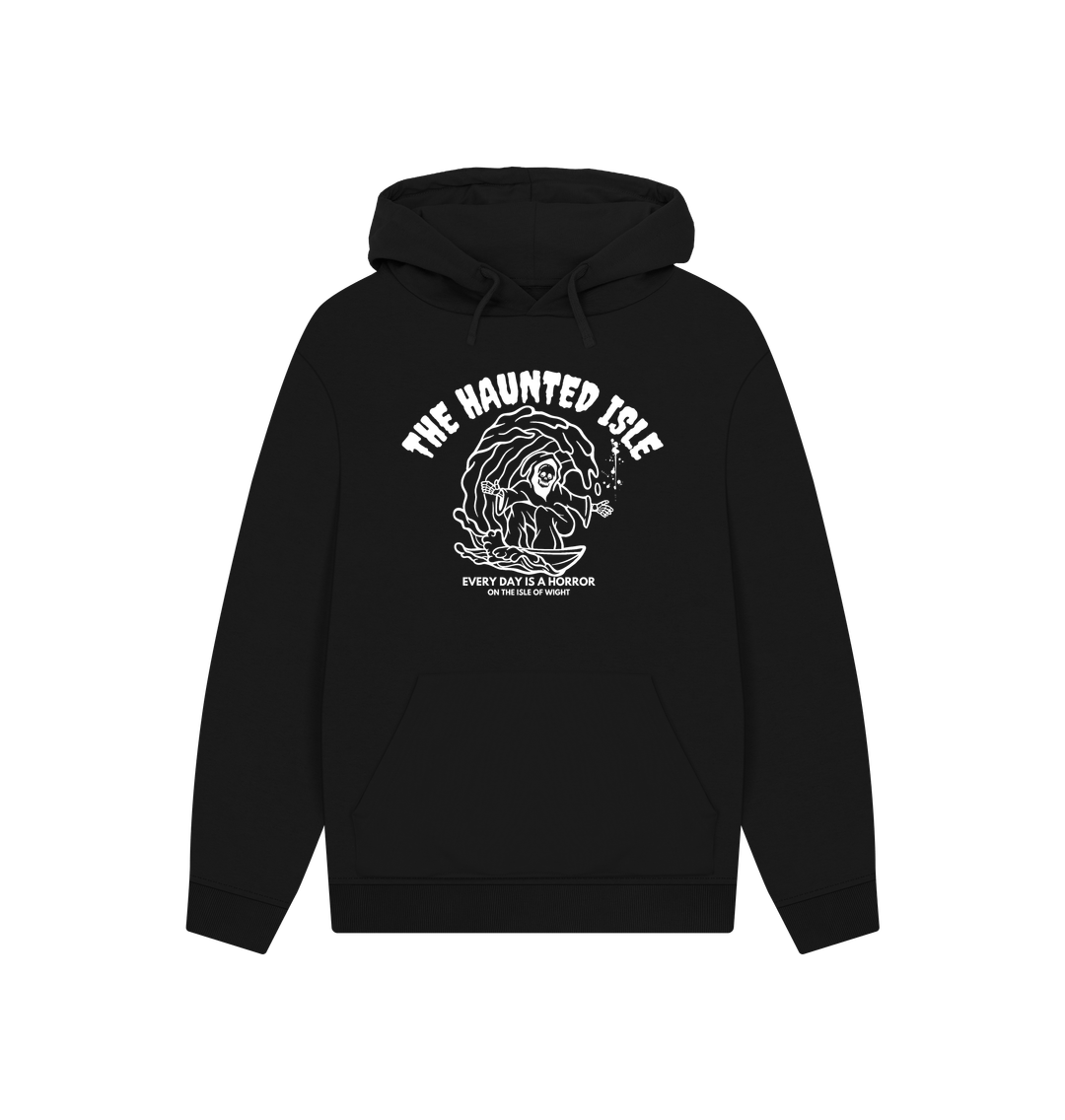 Black The Haunted Isle - Unisex Oversized Fit Hoodie - Organic Cotton