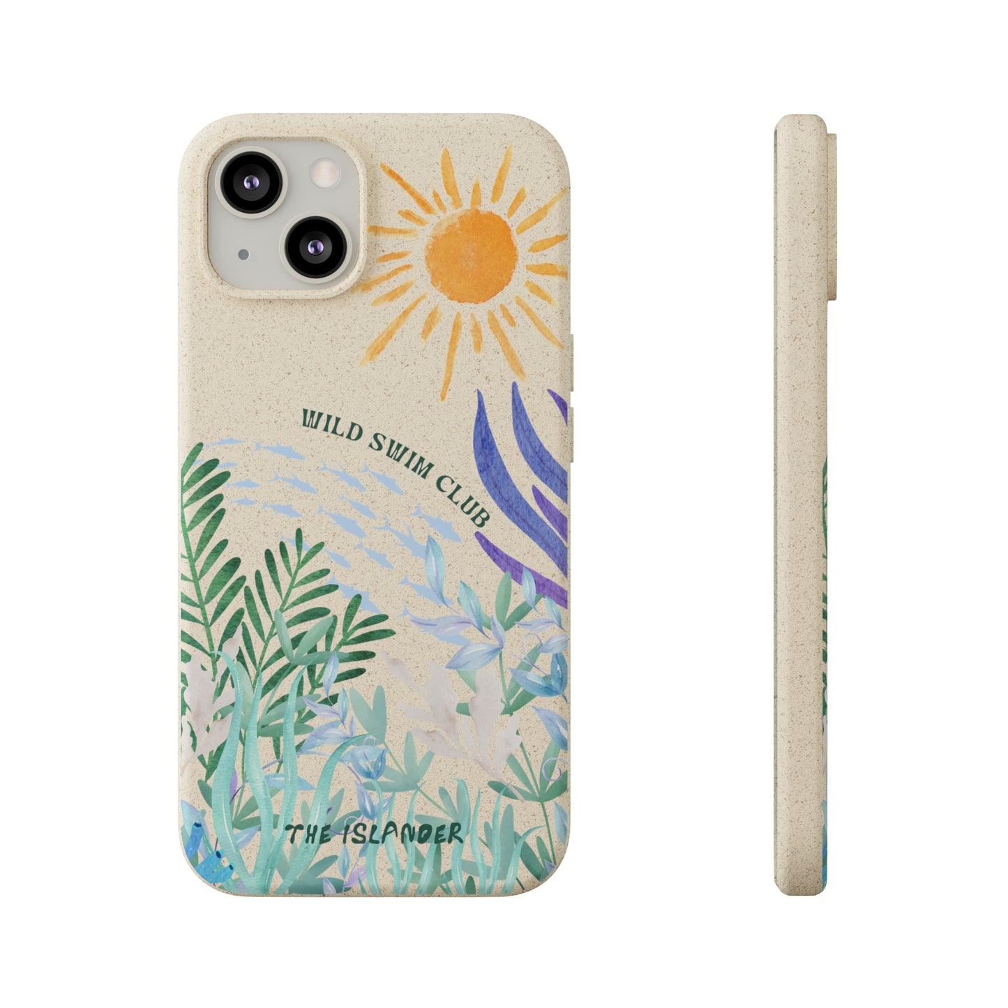 Wild Swimming  - Biodegradable Phone Case - Made from Natural Materials