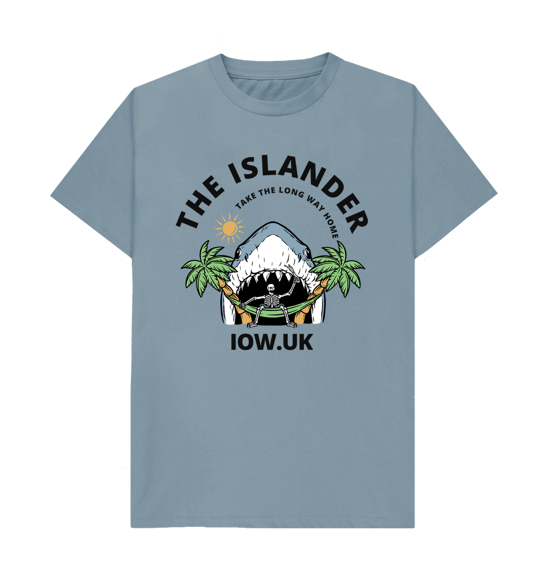 Stone Blue Printed T-shirt
