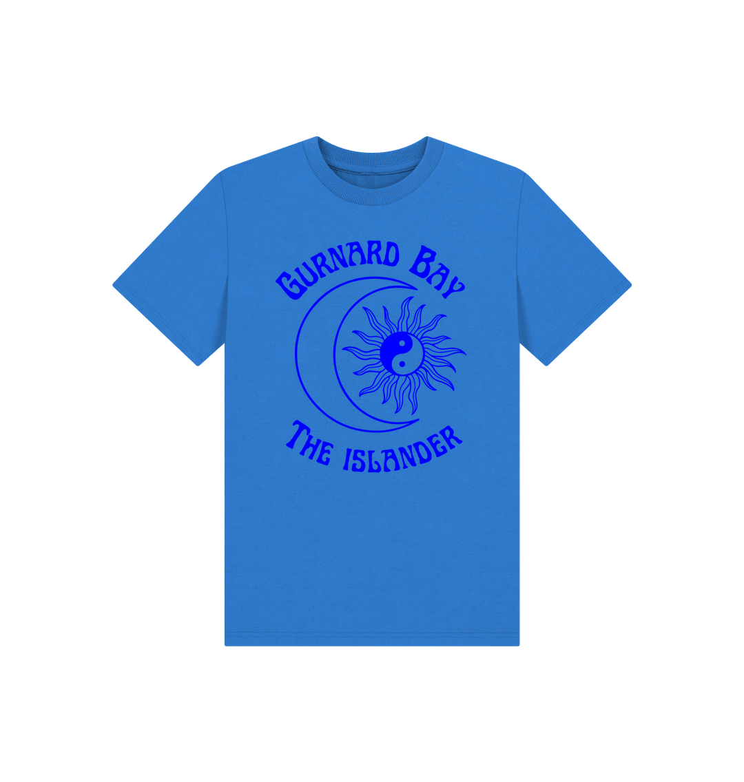 Bright Blue Gurnard Bay - Sun and Moon - Kids T Shirt