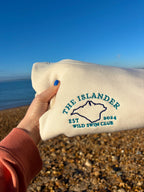 Isle of Wight Embroidered - Wild Swim Club Design - Medium weight Sweatshirt - Medium Fit