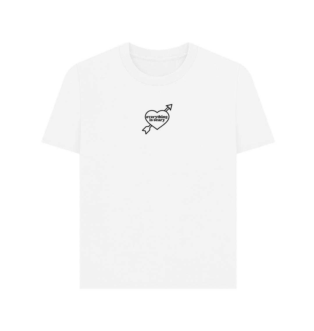 White Everything Is Scary - Halloween Style Anxiety T Shirt