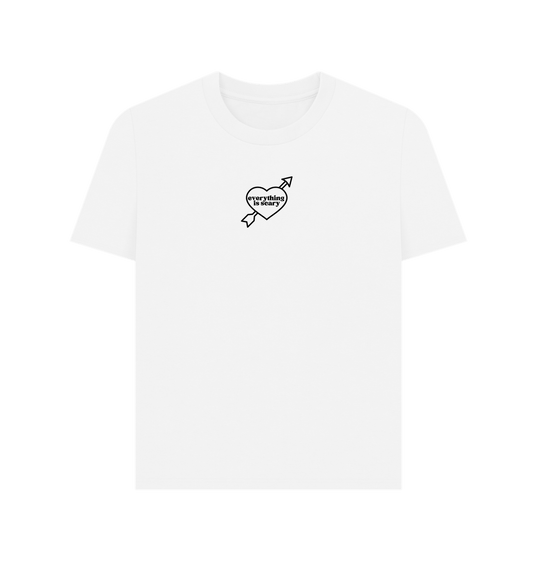 White Everything Is Scary - Halloween Style Anxiety T Shirt