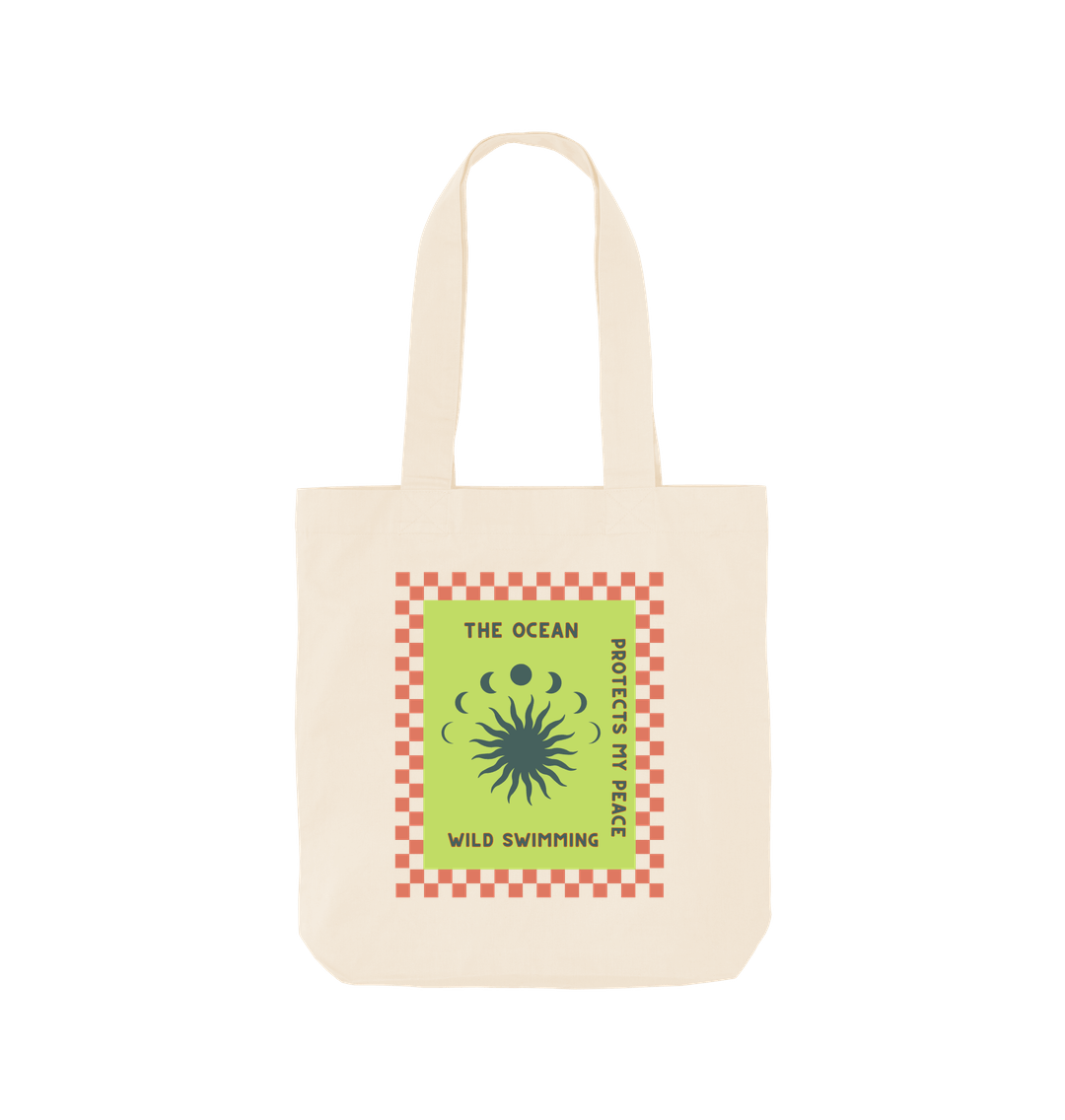 Natural Wild Swimming Protects My Peace - Tote Bag - Wild Ocean Swimming