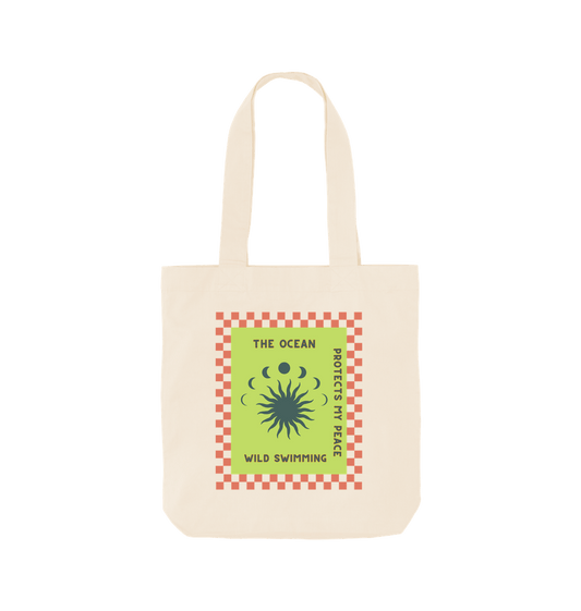 Natural Wild Swimming Protects My Peace - Tote Bag - Wild Ocean Swimming