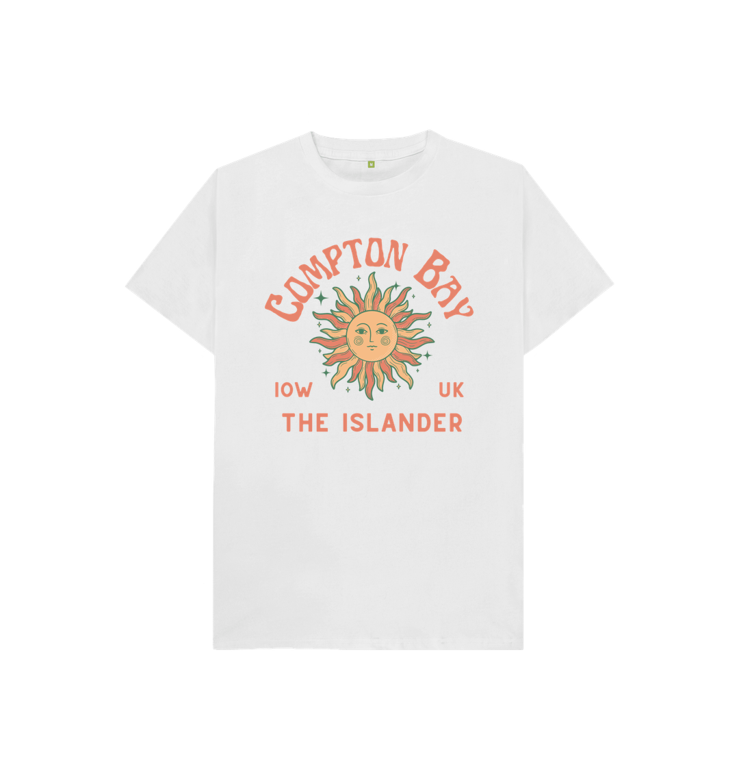 White Compton Bay - Kids Tshirt - The Islander - 100% Organic Cotton