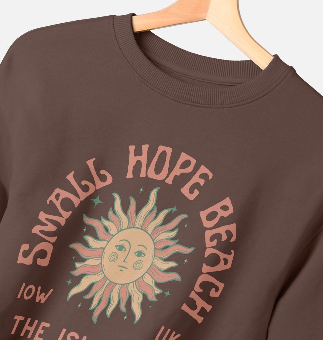 Small Hope Beach - Women's oversized sweatshirt - Sunshine and stars - The Islander