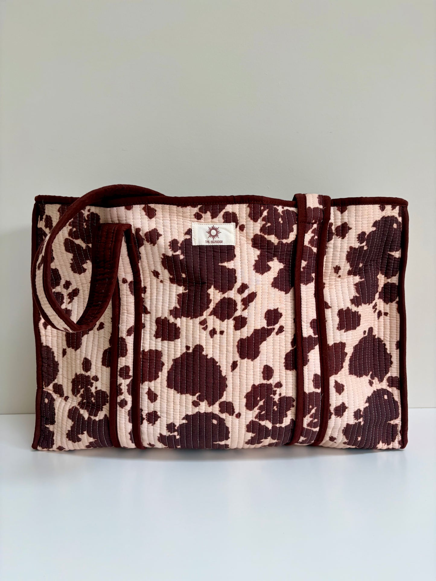 Cow Print Large Tote Bag