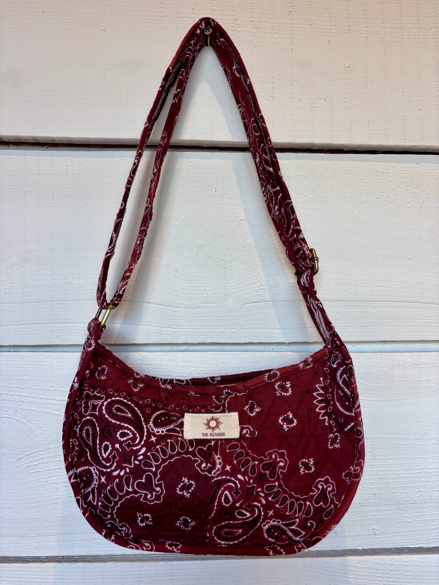 Burgundy Paisley Side Mini