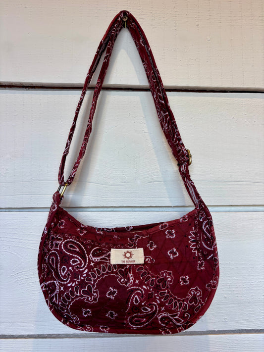 Burgundy Paisley Side Mini