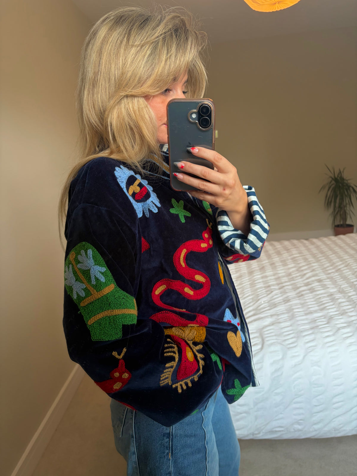 Cowgirl/Western Embroidered Velvet Jacket