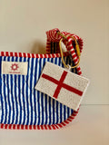 England Flag/World Cup Beaded Bag Charms - Handmade