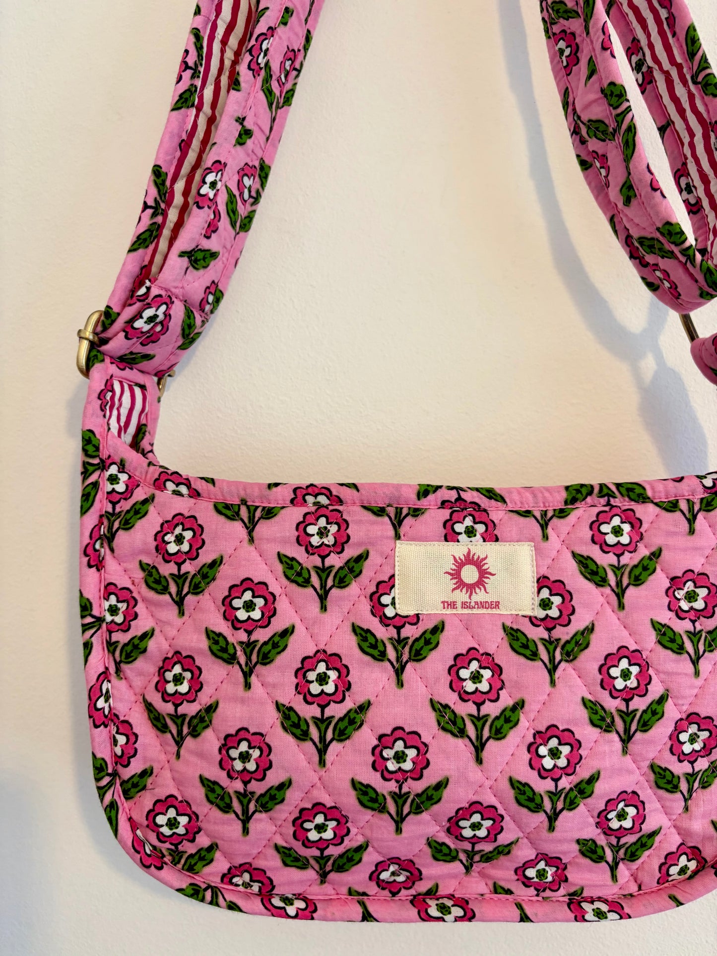 Pink Floral Side Midi