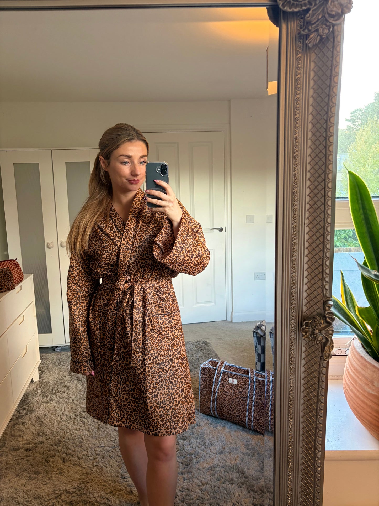 Block Printed Cotton Robe/Kimonos