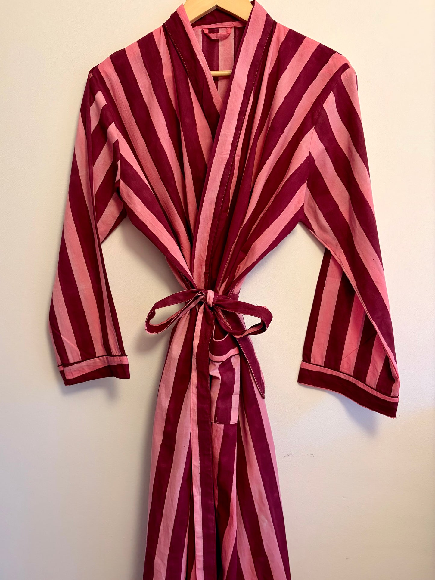 Block Printed Cotton Robe/Kimonos