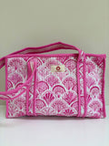 Pink Shell Midi Tote