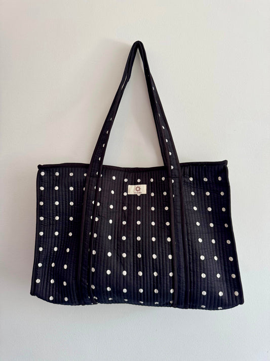 Polka Dot Large Tote Bag