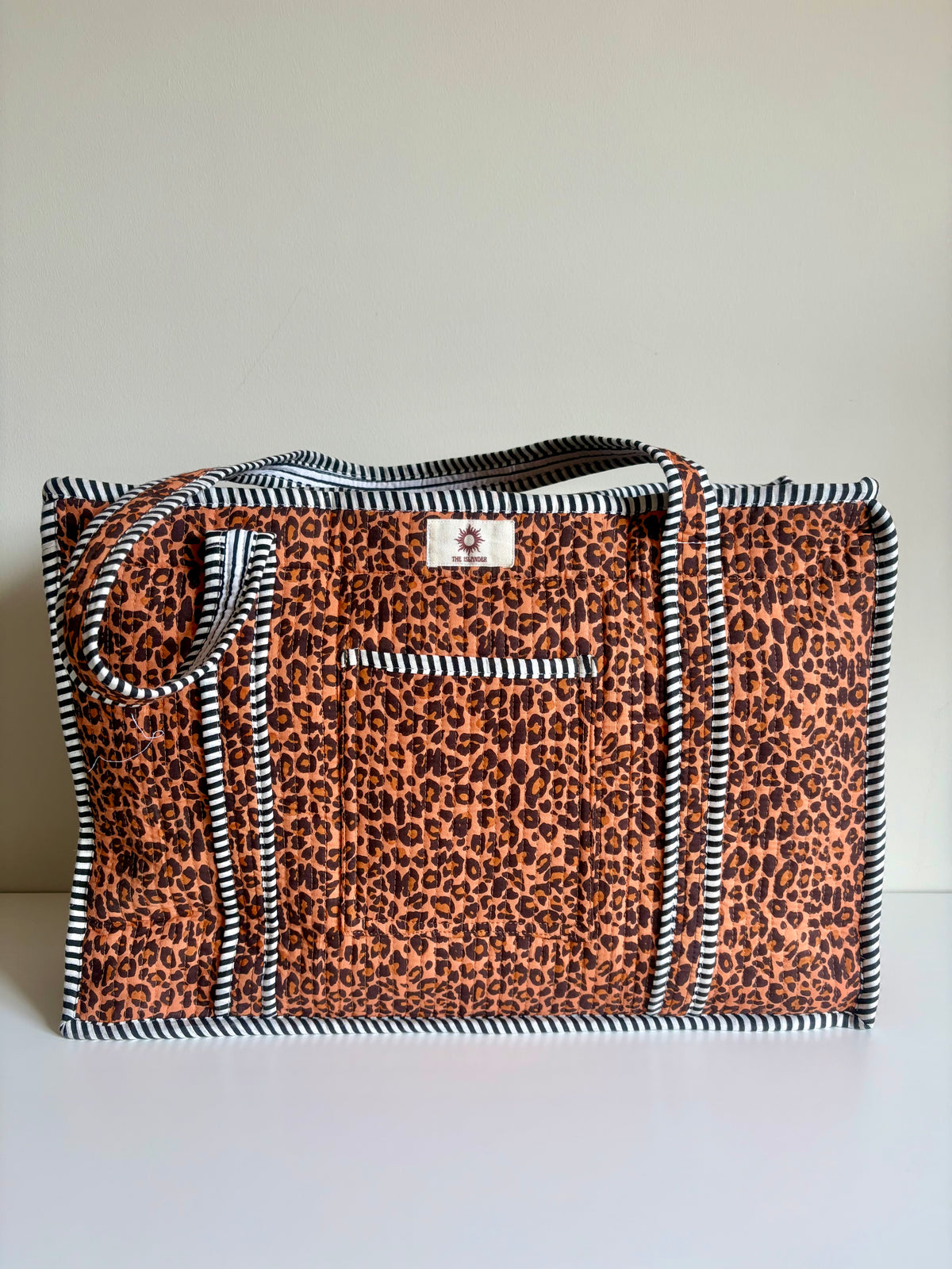 Leopard Print Compartment Organiser Tote Bag