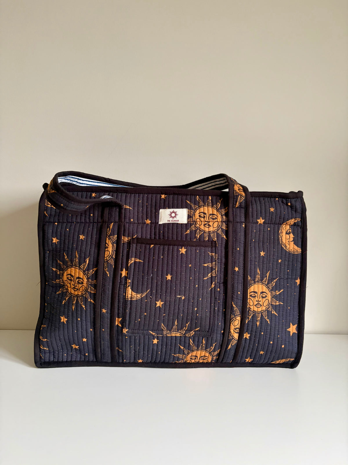 90s Witch Moon & Stars Organiser Compartment Tote