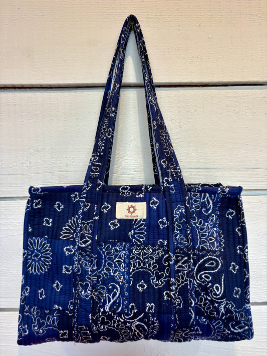 Blue Paisley Midi (Everyday Tote)