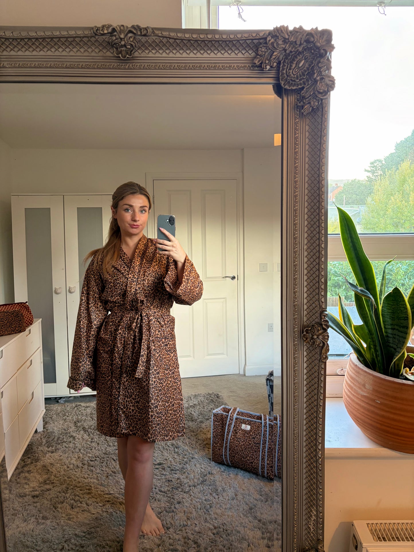 Block Printed Cotton Robe/Kimonos