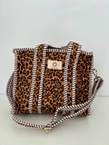 Leopard Print Mini Quilted Bag