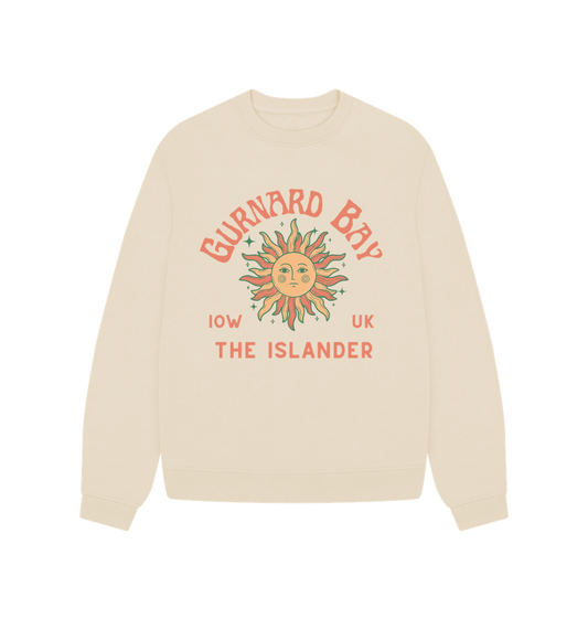 Oat Gurnard Bay- Women's oversized sweatshirt - Sunshine and stars - The Islander