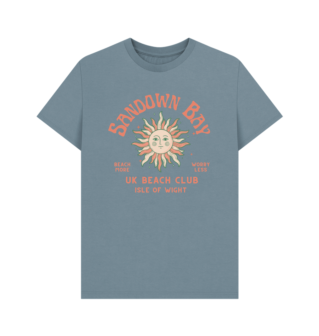 Stone Blue Printed T-shirt