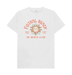 White Fistral Beach - UK Beach club Tee - Unisex Tshirt - Beach More\/Worry Less