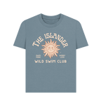 Stone Blue The Islander - Wild Swimming Club - Women's T shirt - Isle of Wight