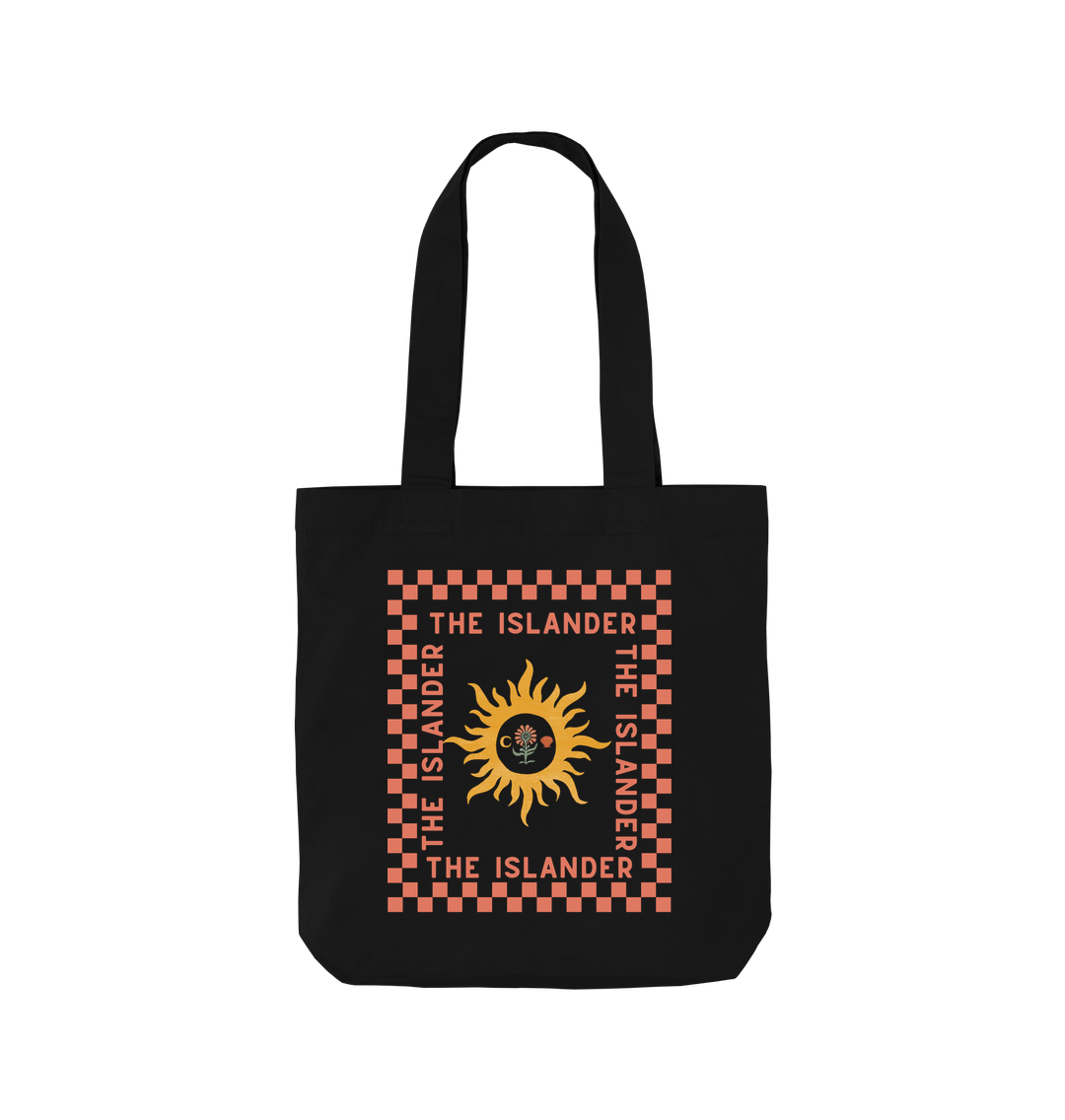 Black Checkerboard The Islander - Tote Bag - Beach Bag