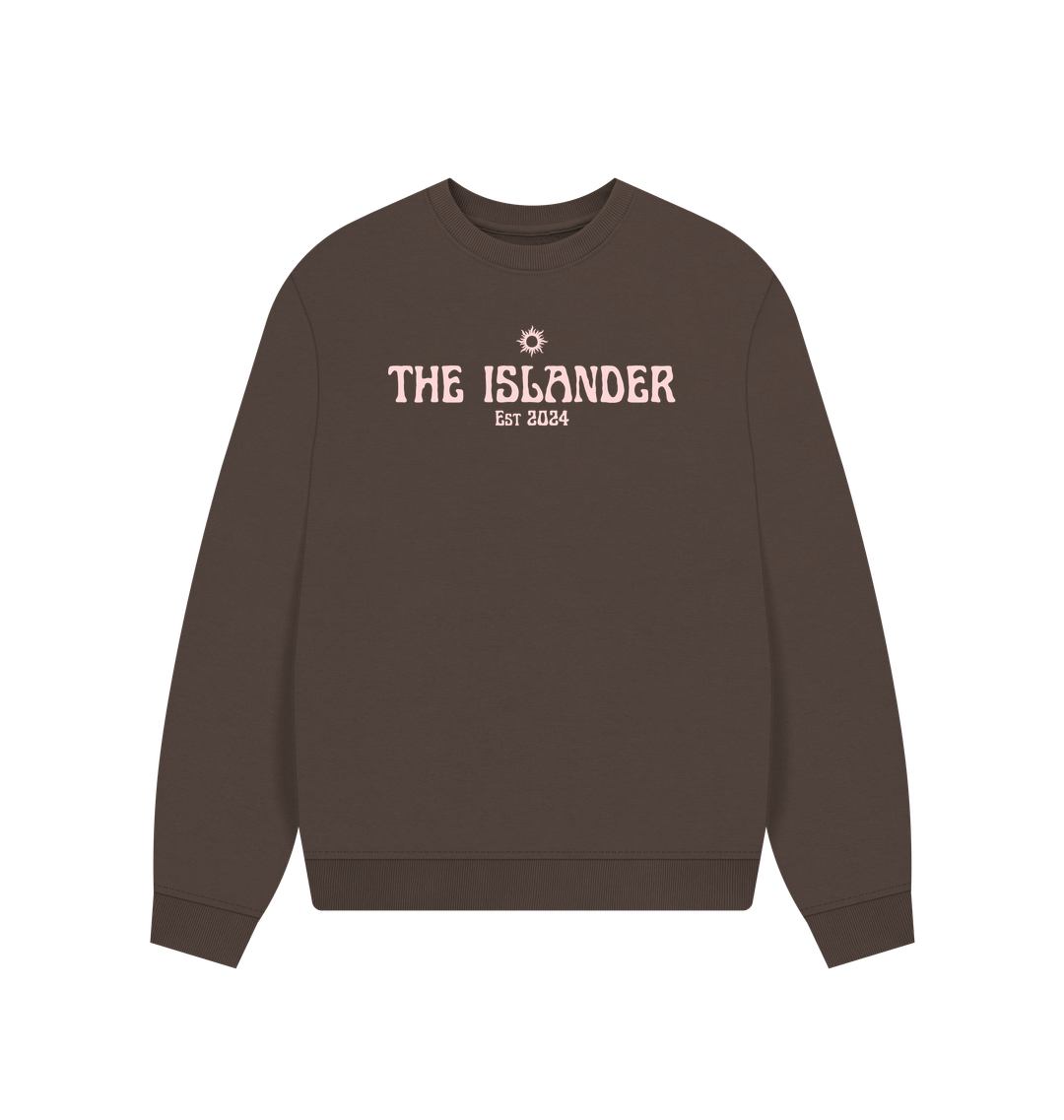 Chocolate Printed Sweater Front