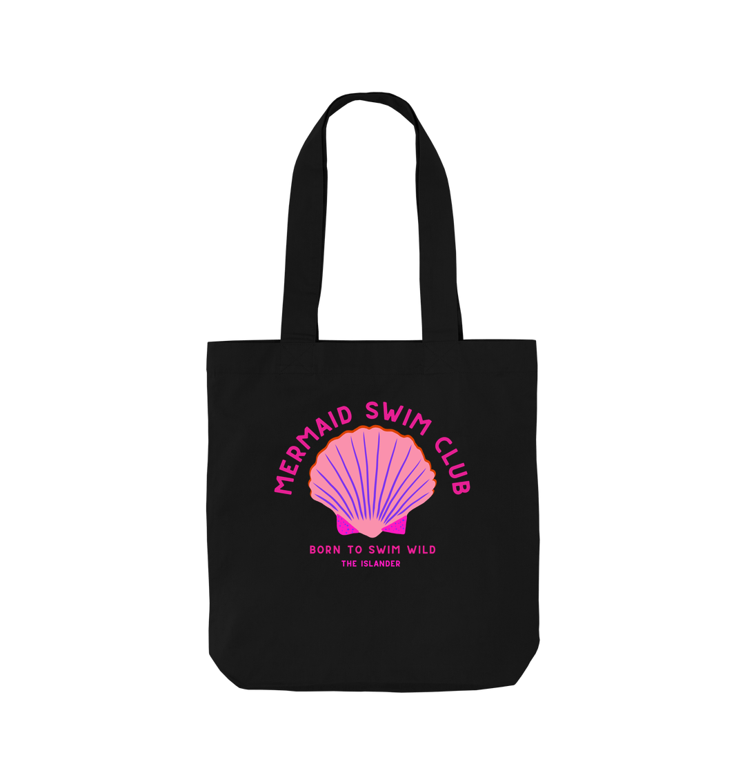 Black Mermaid Swim Club - Pink Wild Swim Club - Tote Bag