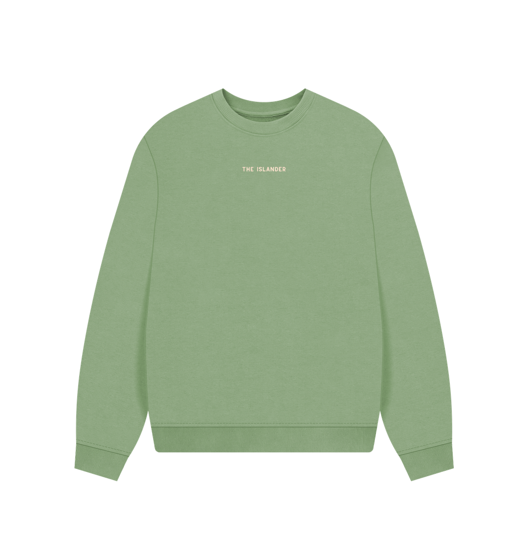 Sage Durdle Door, Dorset - Wild Swim Club - Women's Oversized Style Sweatshirt