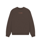 Chocolate Checkerboard The Islander  - Women's Oversized Style Sweatshirt - Print Back and Front