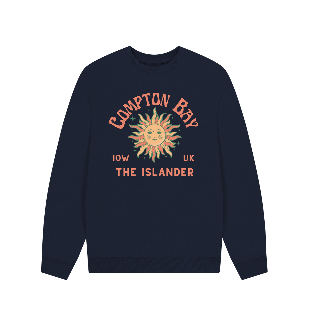 Navy Blue Compton Bay - Unisex Oversized Style Sweatshirt